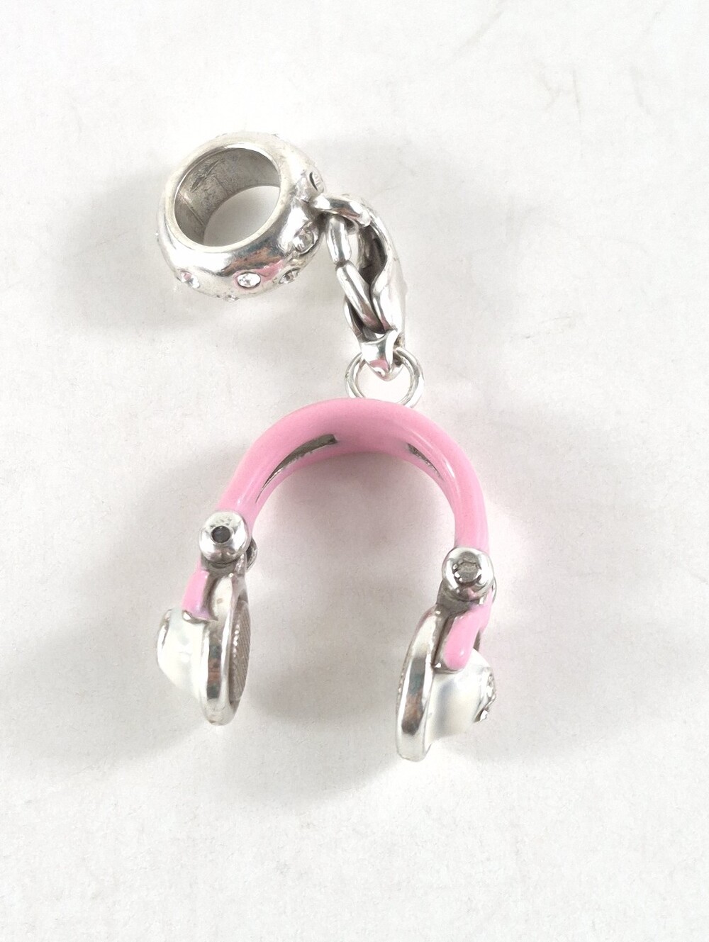 Brighton Pink Crystal Headphones Charm
